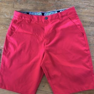 Men’s Puma Bright Red Shorts / Golf